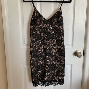 Black lace dress
